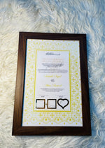 Load image into Gallery viewer, Wooden Framed Nikah Nama | NC-191
