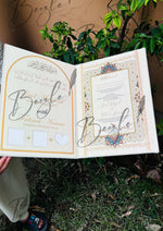 Load image into Gallery viewer, The Beautiful Nikkah Booklet With Attractive Golden Print | NB-014
