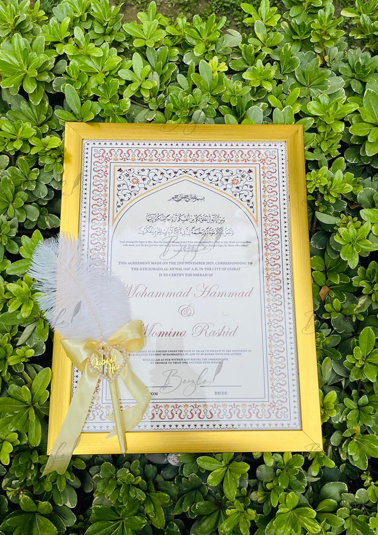 Nikkah Frame with Pen Set | DEL-154
