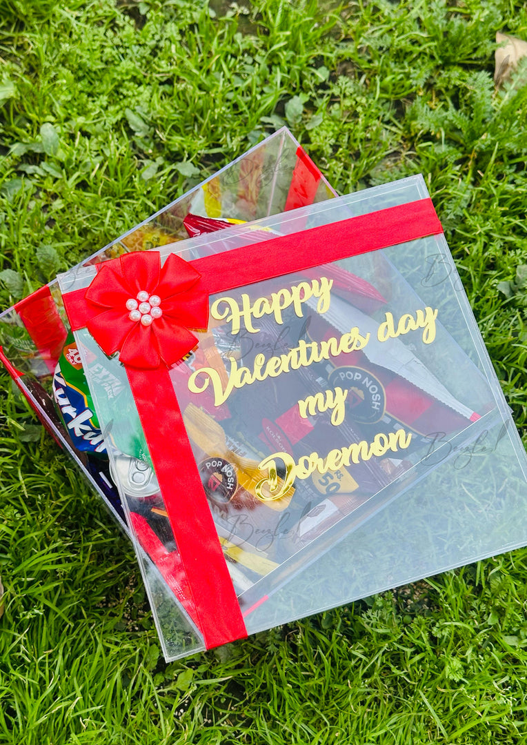 Personalized Valentine's Acrylic Gift Box | GBO-034