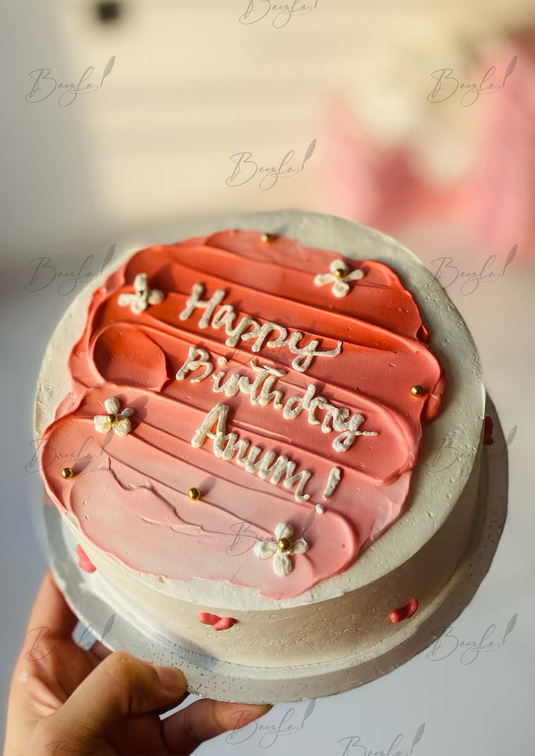 Blush Pink Frosting Cake | GC-117