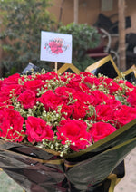 Load image into Gallery viewer, Red Rose Bouquet with Personalised Card | BCG-104
