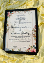 Load image into Gallery viewer, Customized Nikah Certificate With Printed Name | NC-124
