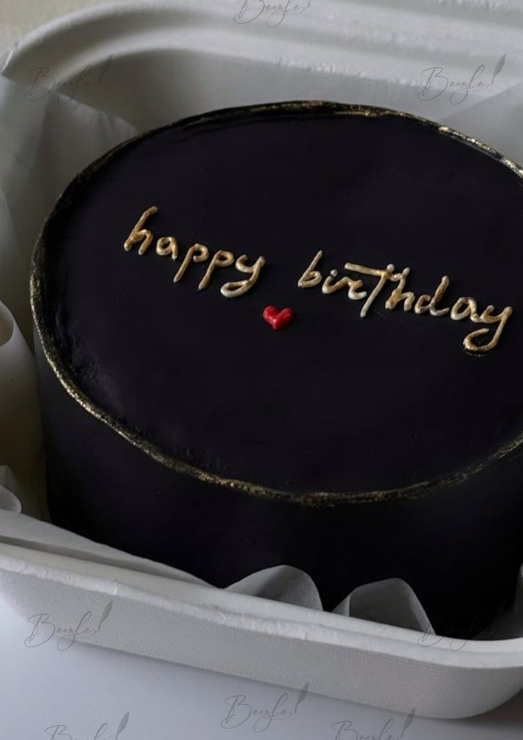 Midnight Luxe Birthday Cake | GC-034