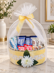 Golden Elegance Chocolate Gift Basket | GB-052