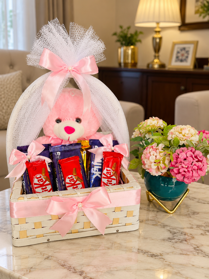Cuddle & Chocolate Bliss Basket | GB-064
