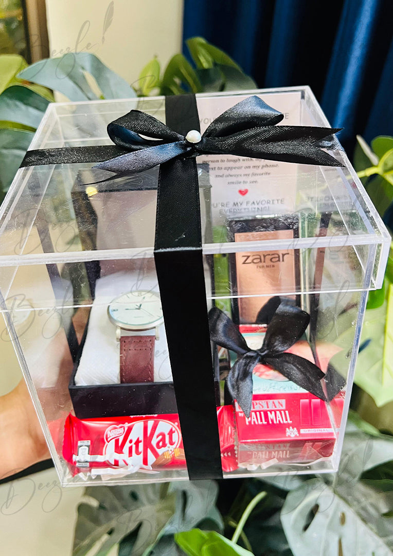 Gift Box for Him – Watch, Perfume & KitKat Treat | GBO-079