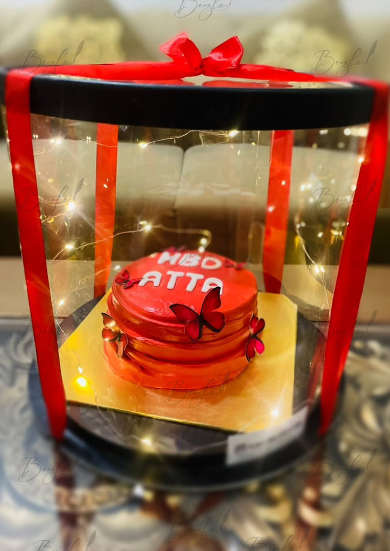 Glowy Red Mini Cake | CB-034