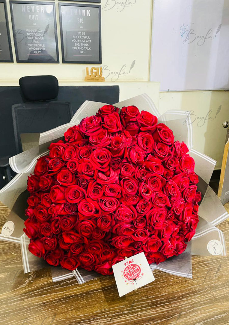 Royal Red Roses Royal Red Roses Bouquet For Romantic Celebrations – Beezle Store
