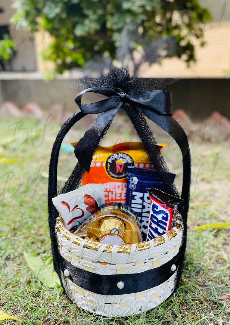 Luxury Black Pearl Gift Basket | GB-046