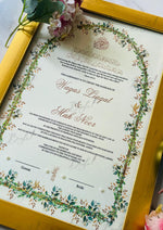 Load image into Gallery viewer, Gold Framed Nikah Certificate | SNC-013