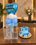 Load image into Gallery viewer, Blue Birthday Cake Box | CB-026