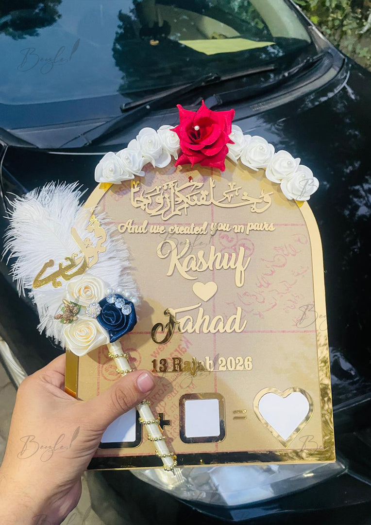 Acrylic Nikkah Certificate | DEL-186
