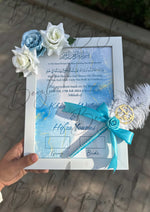 Load image into Gallery viewer, Floral Nikah Certificate and Qubool Hai Nikah Pen | DEL-019
