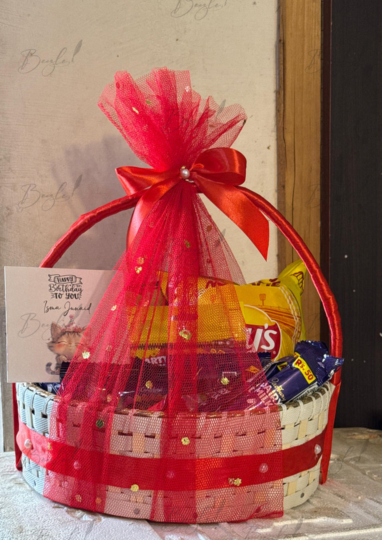 Red Ribbon Snack Basket | GB-114