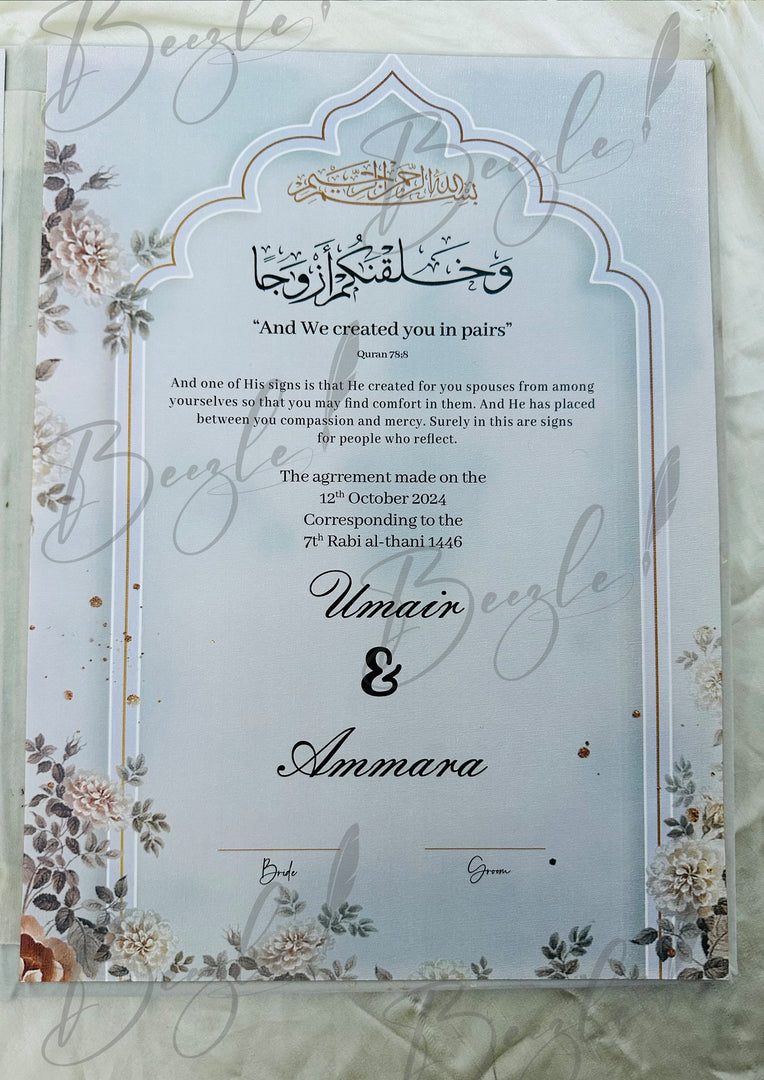 Nikkah Booklet