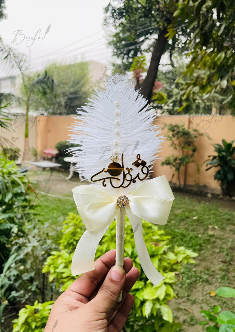 Nikah Pen with White Feather | PEN-90