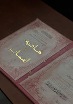 Load image into Gallery viewer, Pink Velvet Nikah Booklet | NB-058
