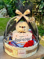 Load image into Gallery viewer, Anniversary Teddy Gift Basket | GB-013
