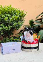 Load image into Gallery viewer, Birthday Cake &amp; Snack Basket Gift Combo | GC-064
