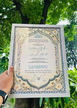 Load image into Gallery viewer, Custom Nikah Certificate Frame | NC-186
