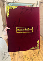 Load image into Gallery viewer, The Maroon Nikkah Booklet With Attractive Nikah Certificate | NB-005
