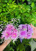 Load image into Gallery viewer, Lavender Pink Floral Gajray | FFJ-008
