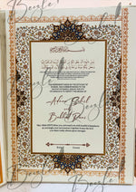 Load image into Gallery viewer, The Attractive Nikkah Booklet With Nikah Thumb Impression &amp; Nikah Certificate | NB-011
