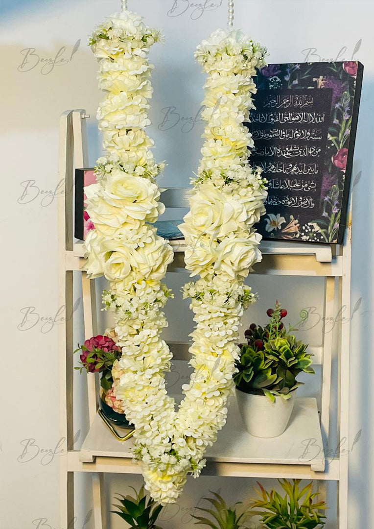 White Floral Garland | MA-005