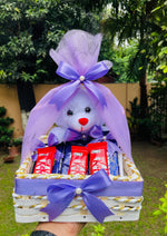 Load image into Gallery viewer, Teddy and Chocolate Gift Basket | GB-190
