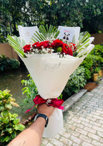 Load image into Gallery viewer, Beautiful Red Rose Hand Bouquet | BCG-133
