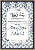 Load image into Gallery viewer, Classic Nikah Certificate With Attractive Black Design | NC-076
