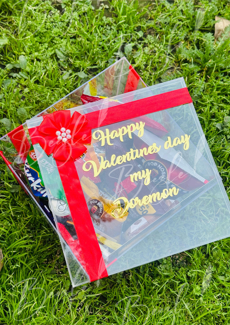 Personalized Valentine's Acrylic Gift Box | GBO-034