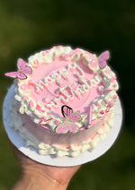 Load image into Gallery viewer, Pink Butterfly Dream Cake | GC-104
