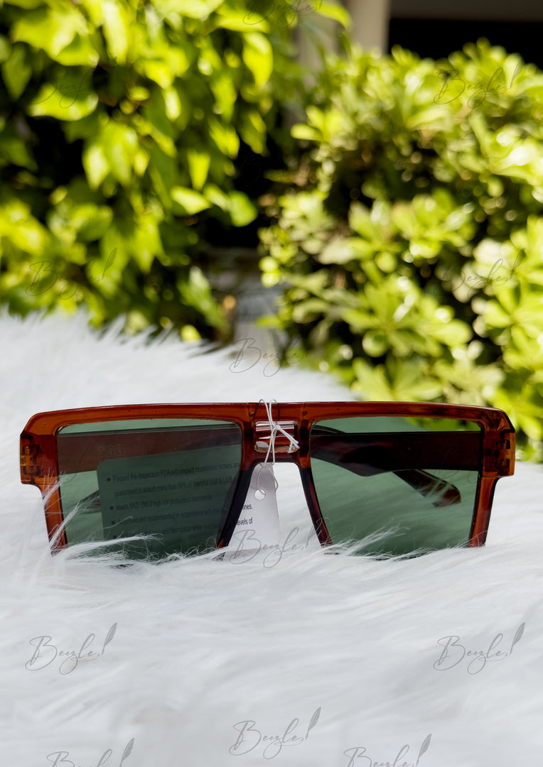 Trendy Brown Frame Sunglasses | GLS-002