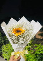 Load image into Gallery viewer, Sunflower &amp; Baby’s Breath Bouquet | BCG-163
