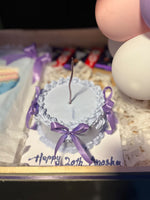 Load image into Gallery viewer, Birthday cake for a lavender-themed birthday surprise