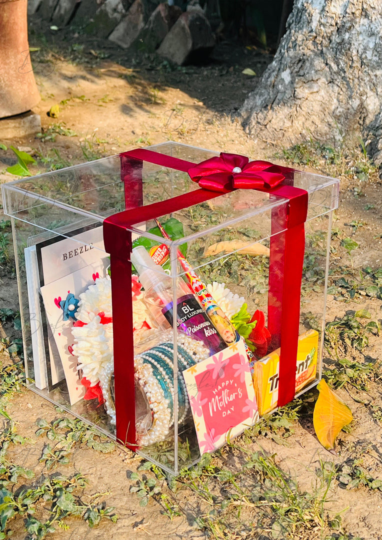 Crystal Clear Mother’s Day Acrylic Gift Box | GBO-080