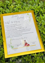 Load image into Gallery viewer, Wedding Bridal Contract With Golden Design | BC-006