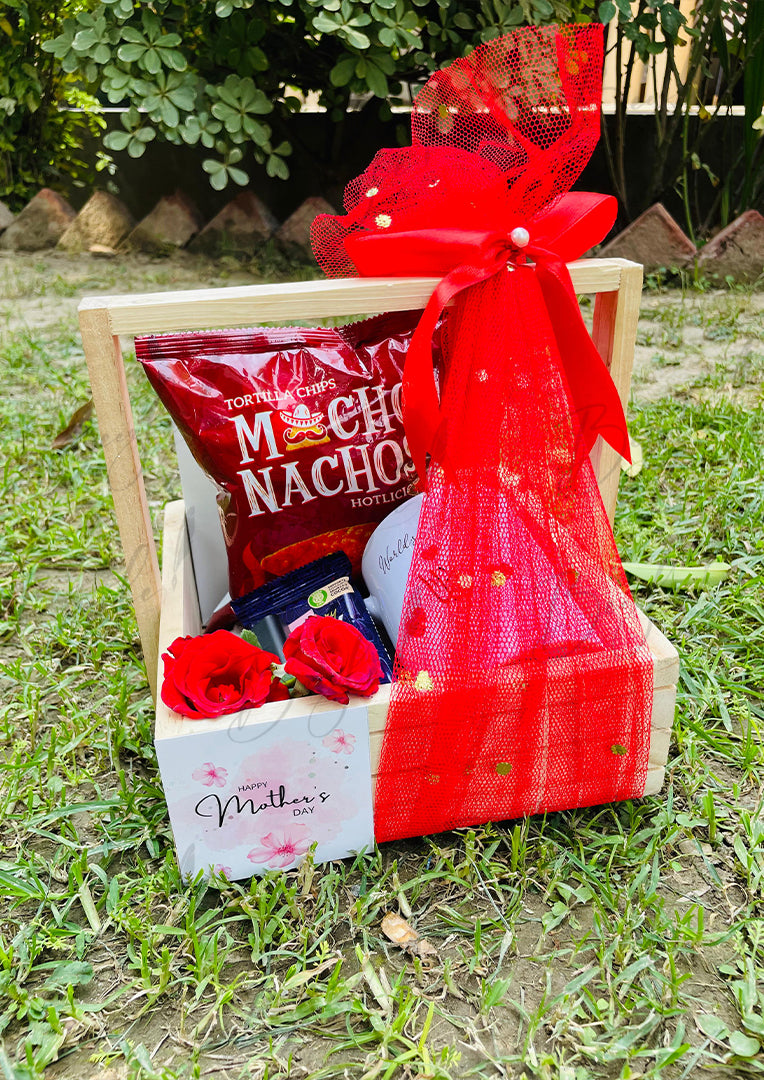 Red Gift Basket for Mom | GB-118