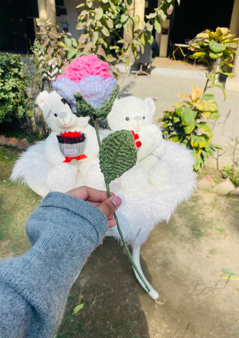 Pink Rose Crochet | CHT-001