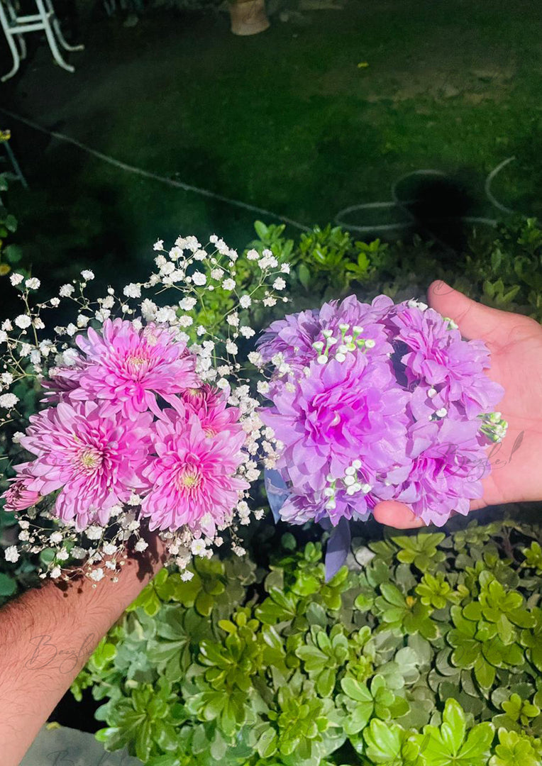 Lavender Pink Floral Gajray | FFJ-008