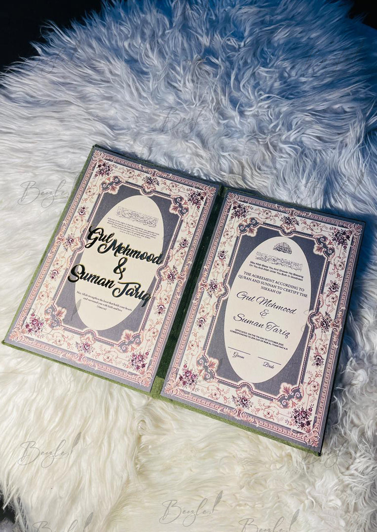 Emerald Green Nikkah Booklet | NB-051