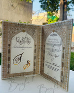 Load image into Gallery viewer, Nikkah Booklet With Beautiful Print
