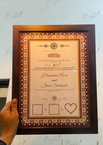 Load image into Gallery viewer, Premium Nikah Certificate With Brown Attractive Design | NC-062
