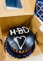 Load image into Gallery viewer, Rich Chocolate Cake with Custom Name | GC-065
