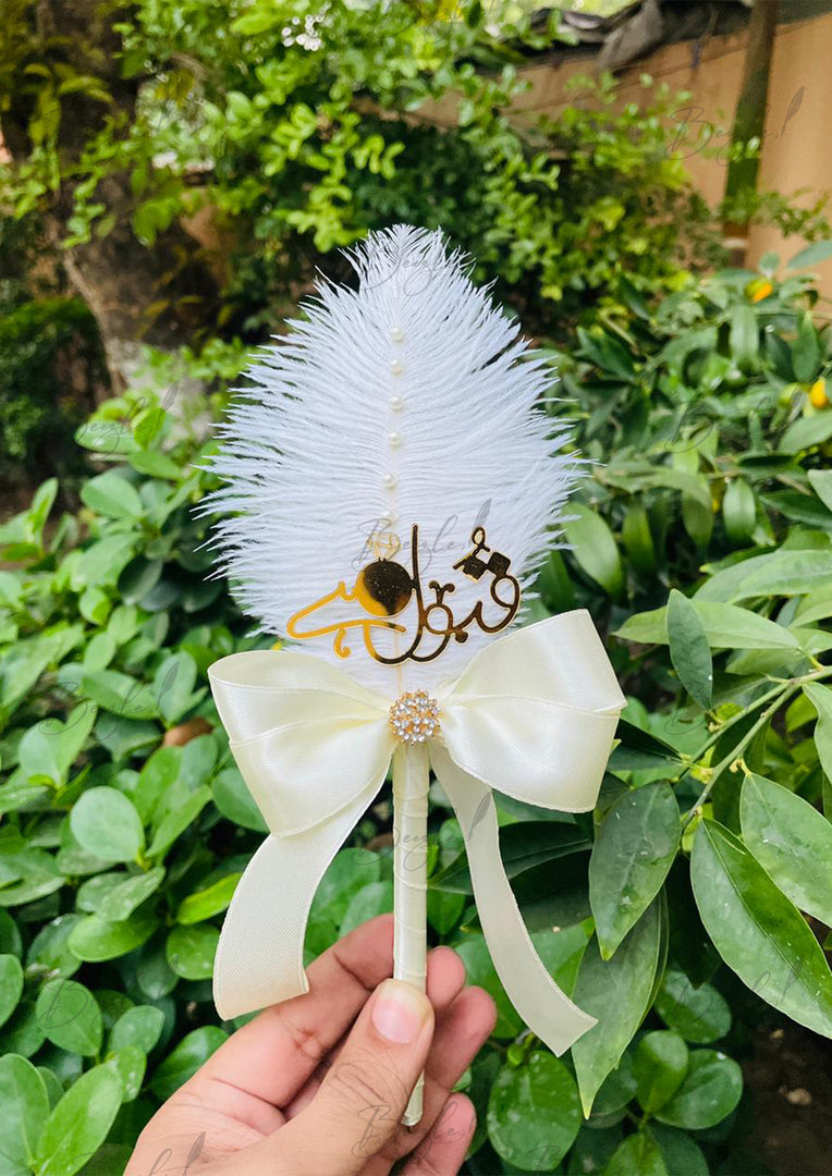 Nikah Pen with White Feather | PEN-90