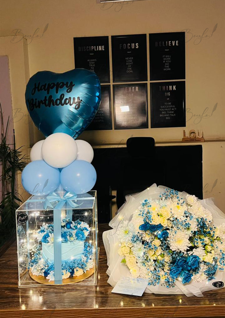 Blue Birthday Bloom Set | GDEL-351