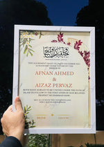 Load image into Gallery viewer, Custom Nikkah Certificate Frame | NC-187
