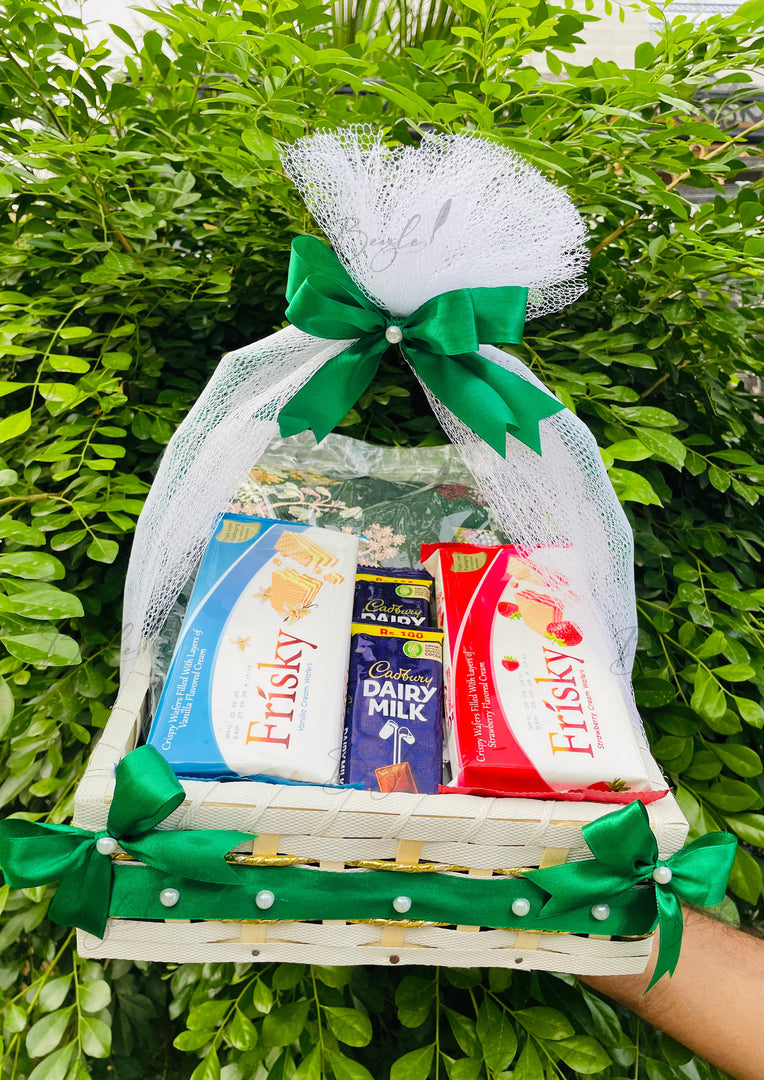 Frisky & Dairy Milk Gift Basket | GB-183
